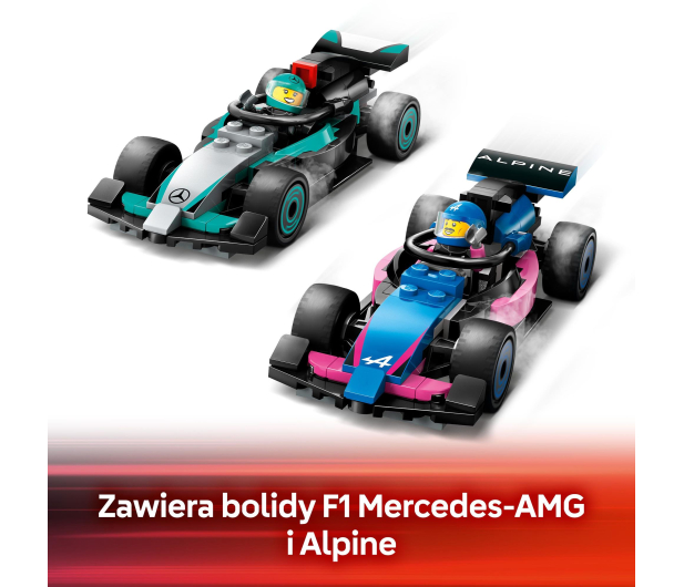 LEGO City 60444 F1® Garaż i bolidy Mercedes-AMG i Alpine - 1298086 - zdjęcie 7